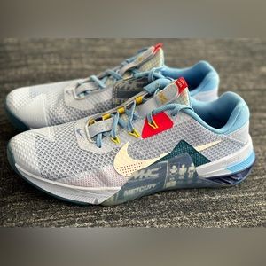 Nike Metcon 7 AMP light marine blue size 10 CrossFit gym training shoes